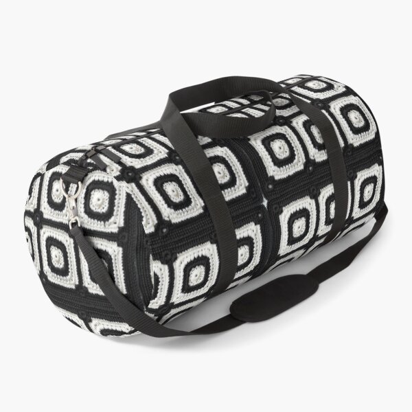 Item preview, Copy of black and white knitted background granny square designed and sold by SolArt88.
