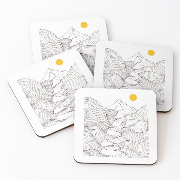 Item preview, Mountain waves designed and sold by Swadeillustrations.