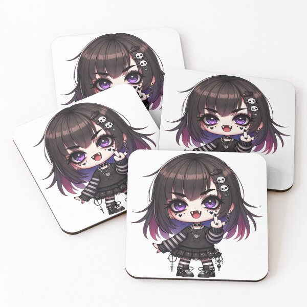 Item preview, Cute Gothic Chibi Vampire with Celtic Cross and Cheeky Attitude designed and sold by M-way.