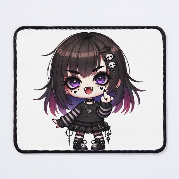 Item preview, Cute Gothic Chibi Vampire with Celtic Cross and Cheeky Attitude designed and sold by M-way.