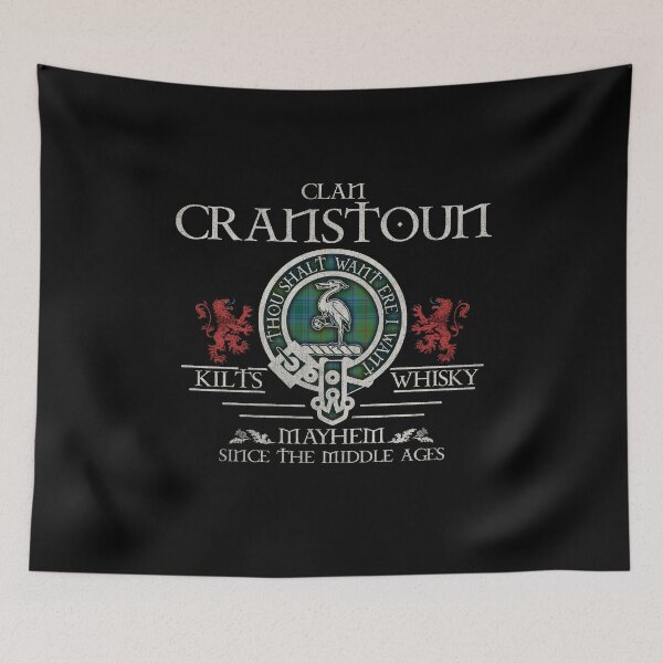 Artikelvorschau, Clan Cranstoun Tartan Wappen Familientreffen Highland Games entworfen und verkauft von Clan1093.