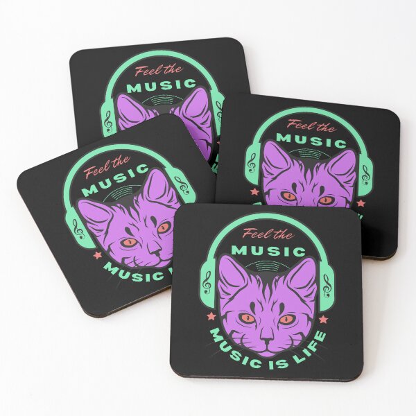 Item preview, Feel the music, Music is life designed and sold by Design333.