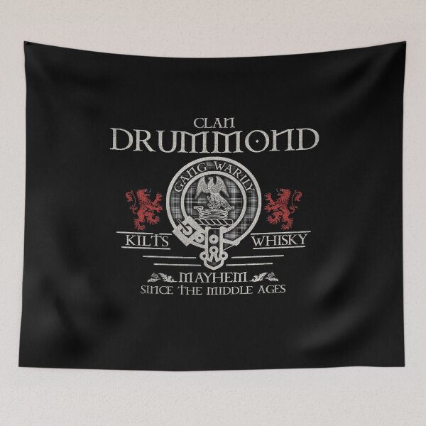 Item preview, Clan Drummond Clans Originaux tartan crest family reunion Highland Games designed and sold by Clan1093.