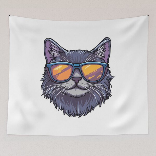 Item preview, A cool cat wearing sunglasses designed and sold by JumpLoe.