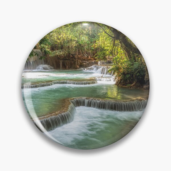 Item preview, Kuang Si Waterfalls Turquoise Water Pools designed and sold by aaronchoi.