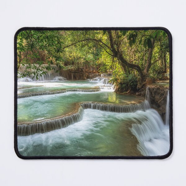 Item preview, Kuang Si Waterfalls Turquoise Water Pools designed and sold by aaronchoi.