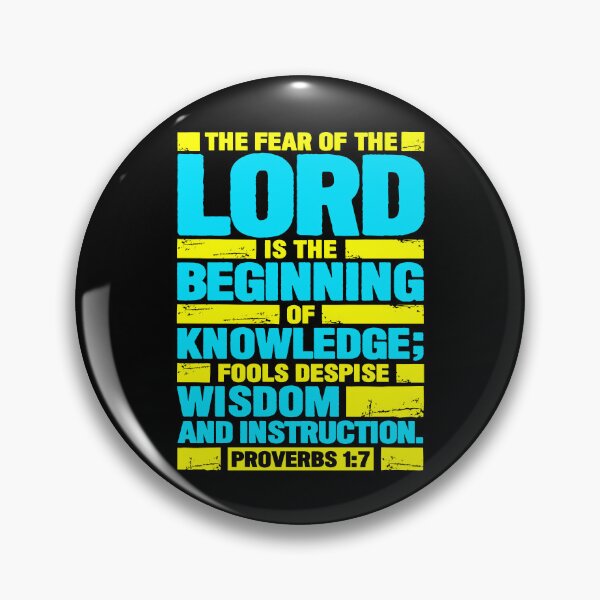 Item preview, Proverbs 1:7 The Fear of the LORD is the Beginning of Knowledge designed and sold by plushism.