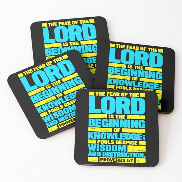 Item preview, Proverbs 1:7 The Fear of the LORD is the Beginning of Knowledge designed and sold by plushism.