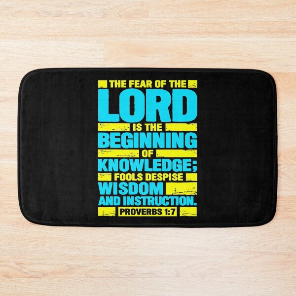 Item preview, Proverbs 1:7 The Fear of the LORD is the Beginning of Knowledge designed and sold by plushism.