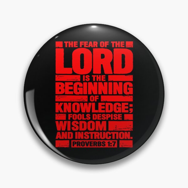Item preview, Proverbs 1:7 The Fear of the LORD is the Beginning of Knowledge designed and sold by plushism.