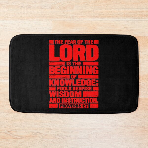 Item preview, Proverbs 1:7 The Fear of the LORD is the Beginning of Knowledge designed and sold by plushism.