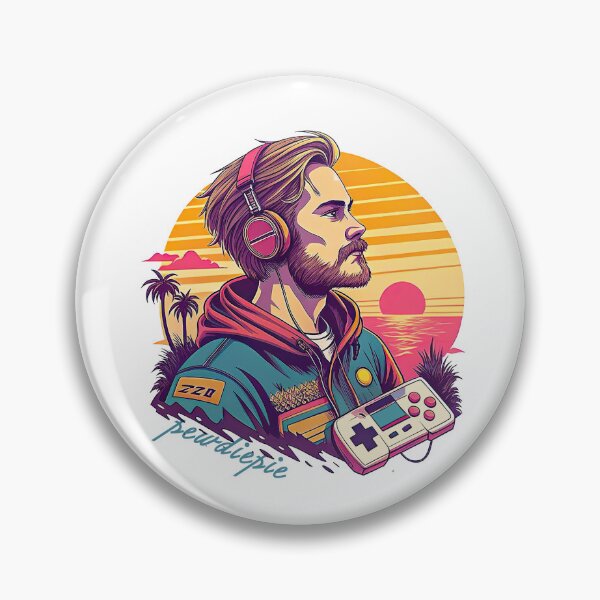 Item preview, Pewdiepie Retro Pop Art designed and sold by graphic-genie.