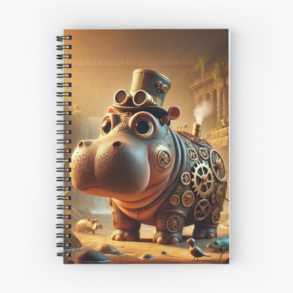 Item preview, Steampunk Hippopotamus Gorgops designed and sold by Sillytoe.