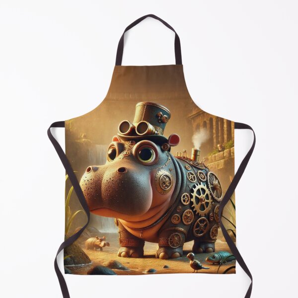 Item preview, Steampunk Hippopotamus Gorgops designed and sold by Sillytoe.