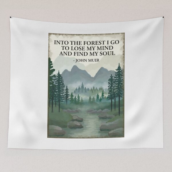 Item preview, And Into the forest I go to lose my mind and find my soul - John Muir  designed and sold by Scat the cat.