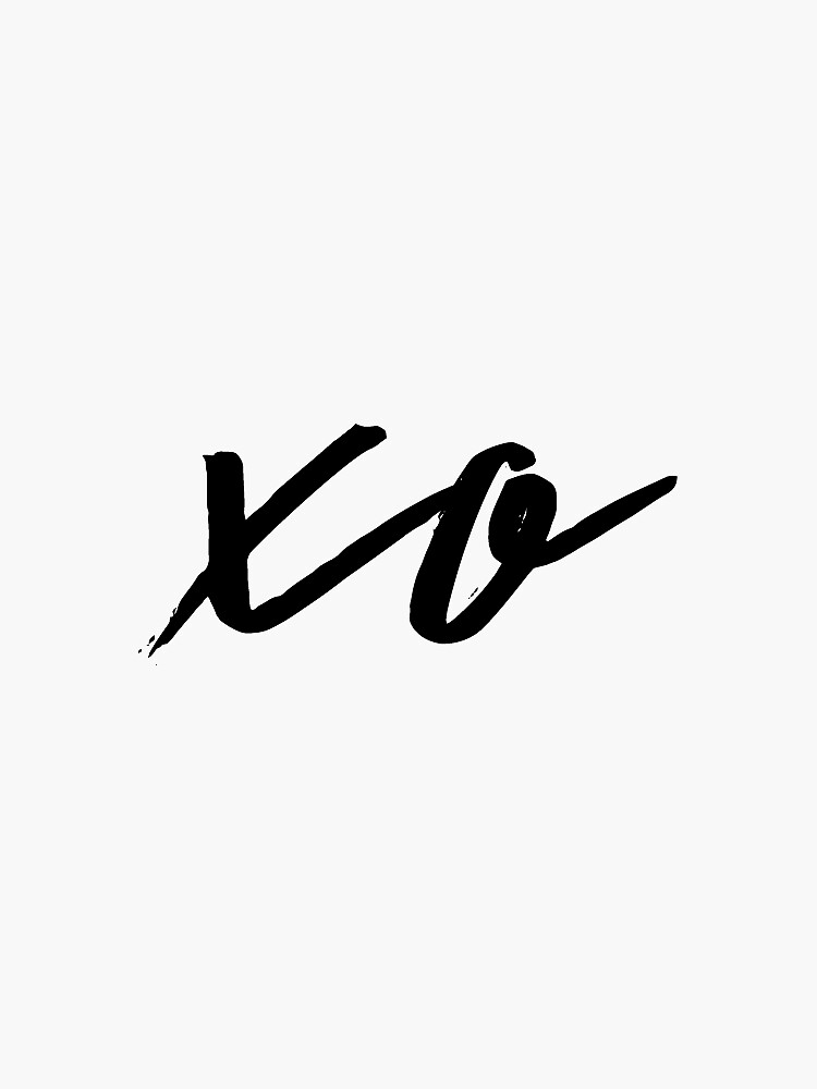 "XO" Sticker by amearnest Redbubble