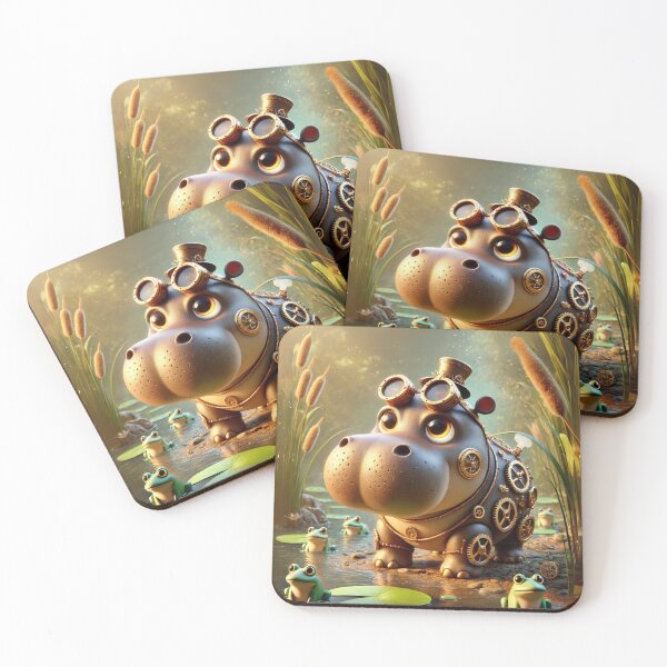 Item preview, Steampunk Hippopotamus designed and sold by Sillytoe.