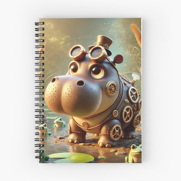 Item preview, Steampunk Hippopotamus designed and sold by Sillytoe.
