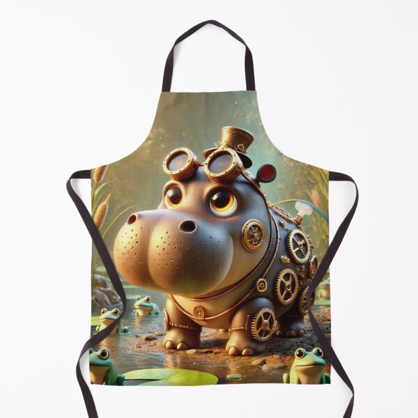 Item preview, Steampunk Hippopotamus designed and sold by Sillytoe.