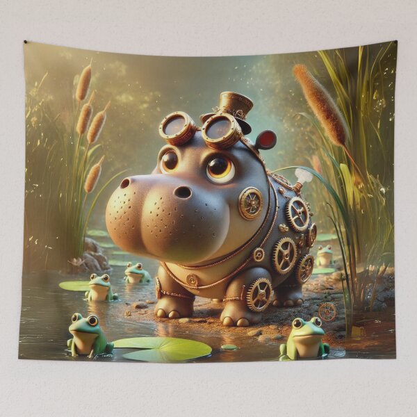 Item preview, Steampunk Hippopotamus designed and sold by Sillytoe.