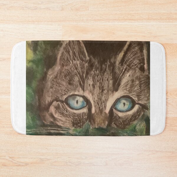 Item preview, Cat peeking out of the leaves designed and sold by Jacinta hunt.