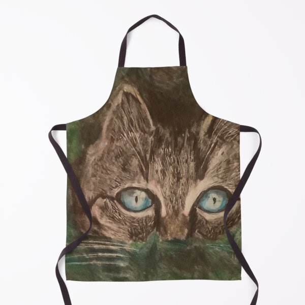 Item preview, Cat peeking out of the leaves designed and sold by Jacinta hunt.