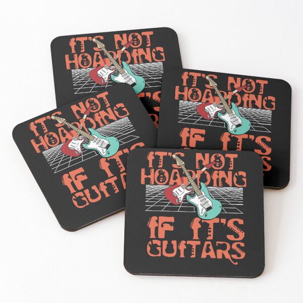 Item preview, retro IT'S NOT HOARDING IF IT'S GUITARS saying Music Guitars Lovers, Guitarist Gifts Music Band, retro Guitarist Joke, electric guitar designed and sold by LuxeGraphix.
