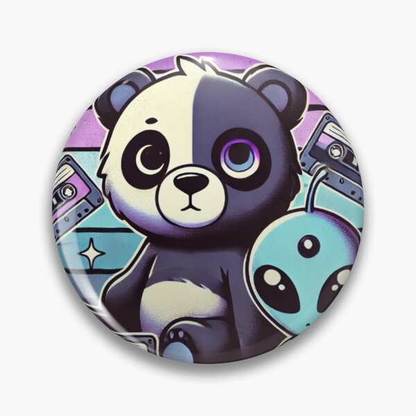 Item preview, Retro Cosmic: Panda & Alien designed and sold by AnuphongCH2020.