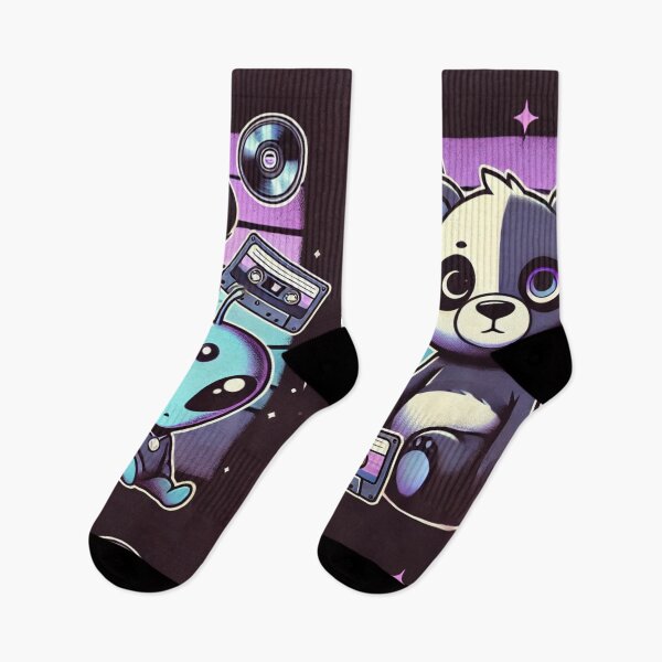 Item preview, Retro Cosmic: Panda & Alien designed and sold by AnuphongCH2020.