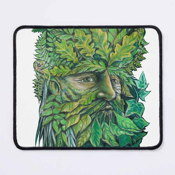 Item preview, The Green Man pastel drawing designed and sold by TraceyEvansArt.