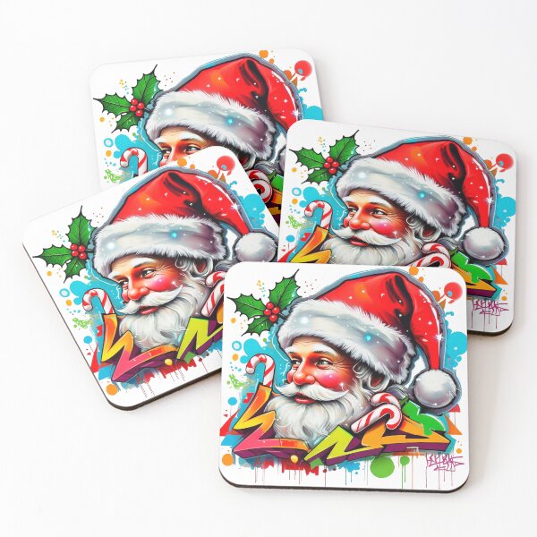 Item preview, Street Art Santa designed and sold by Smile More Art Store ⭐️⭐️⭐️⭐️⭐️.