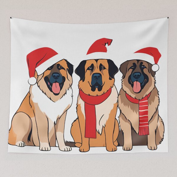 Item preview, Festive Leonberger – Christmas Pattern designed and sold by GoodyPaws.