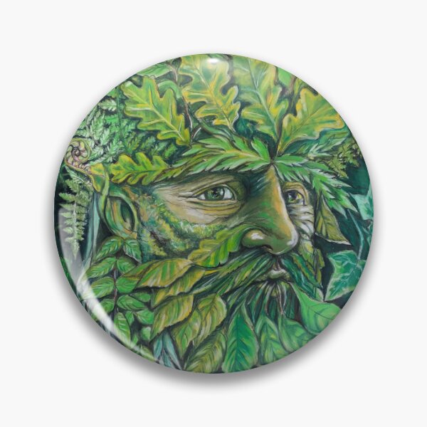 Item preview, The Green Man pastel drawing designed and sold by TraceyEvansArt.