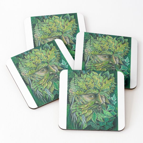 Item preview, The Green Man pastel drawing designed and sold by TraceyEvansArt.
