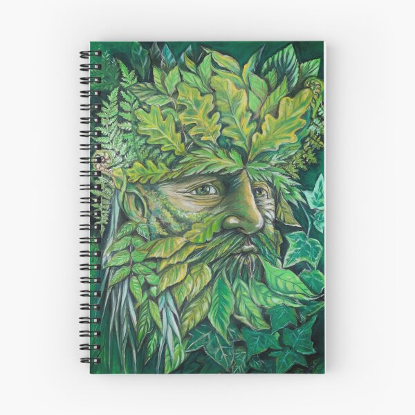 Item preview, The Green Man pastel drawing designed and sold by TraceyEvansArt.