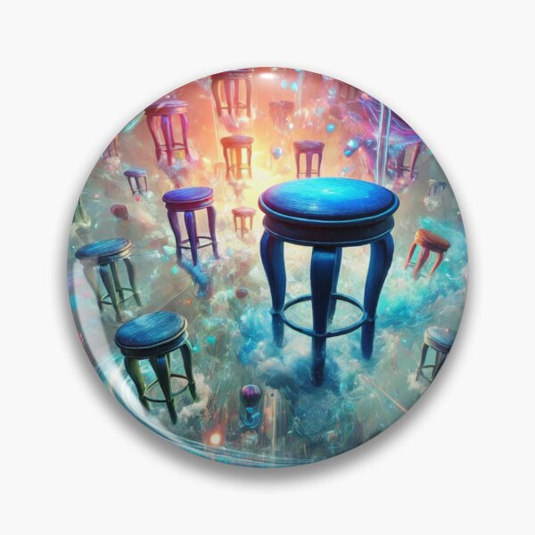 Item preview, Floating stools in a chaos of color designed and sold by Sigtrix.