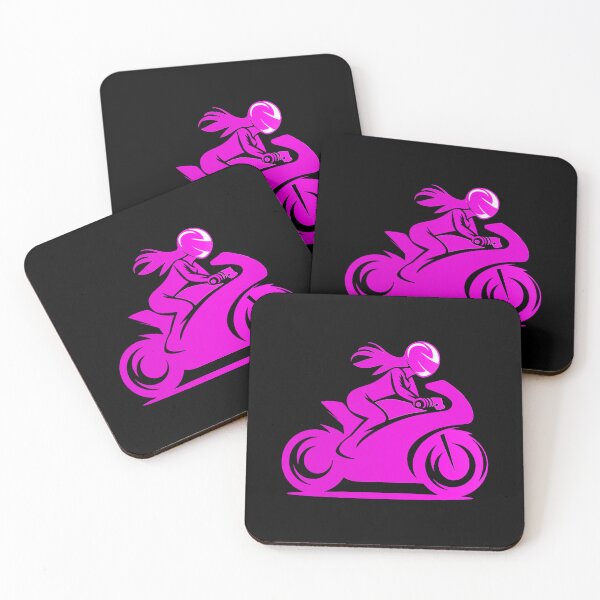 Item preview, Pink Motorcycle Girl, Woman on the motorcycle, Moto passion, Sport Bike designed and sold by Cr320.