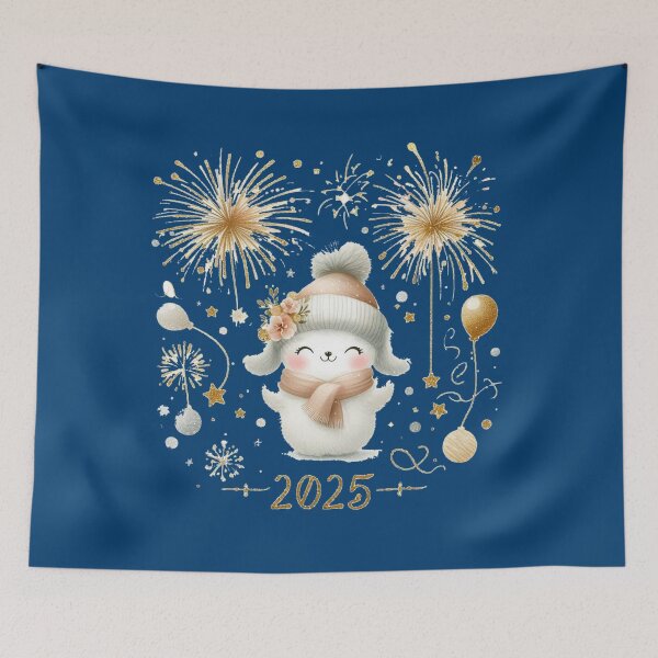 Item preview,  Happy New Year Celebration - Festive Fireworks and Golden Wishes, designed and sold by PaintMeWorld.