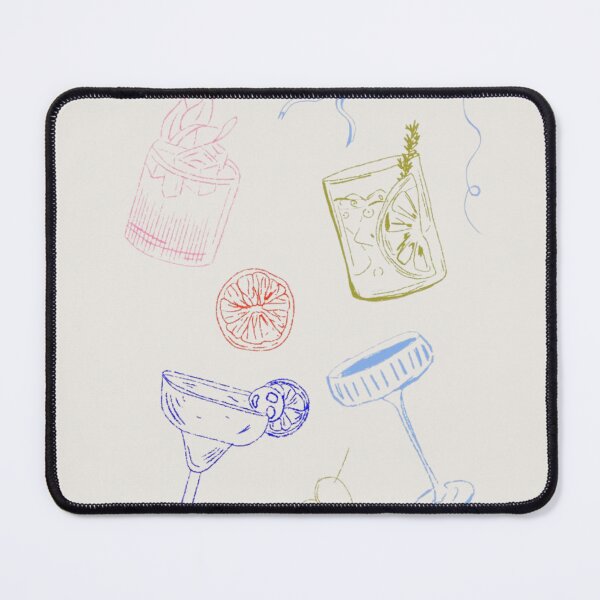 Item preview, Cocktail Coquette Abstract Print Cute Drawn Doodle designed and sold by DALdesignstore.