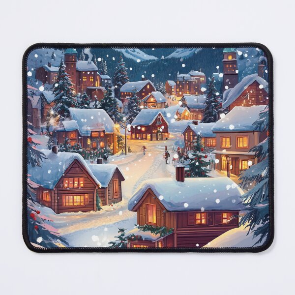 Item preview, A Sleepy Christmas Village designed and sold by Alx-Design.