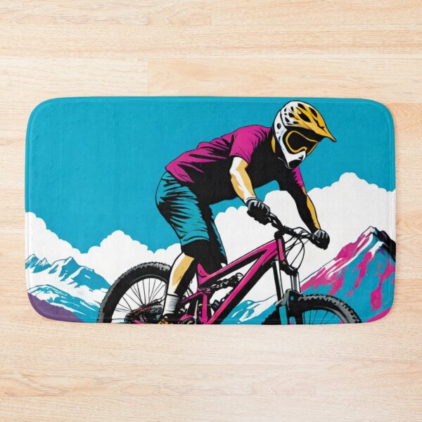 Item preview, Flying Downhill: MTB Racer Hits the Gnar designed and sold by GrizzlyCollective.