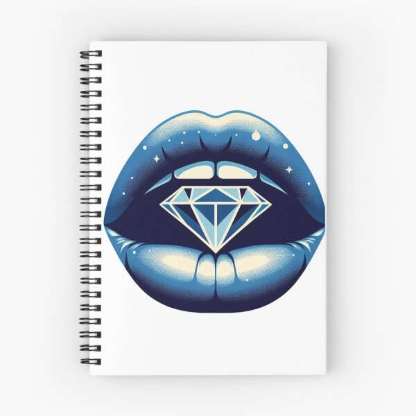 Item preview, Blue Lipstick Kiss With Diamond designed and sold by DSoriaDesign.