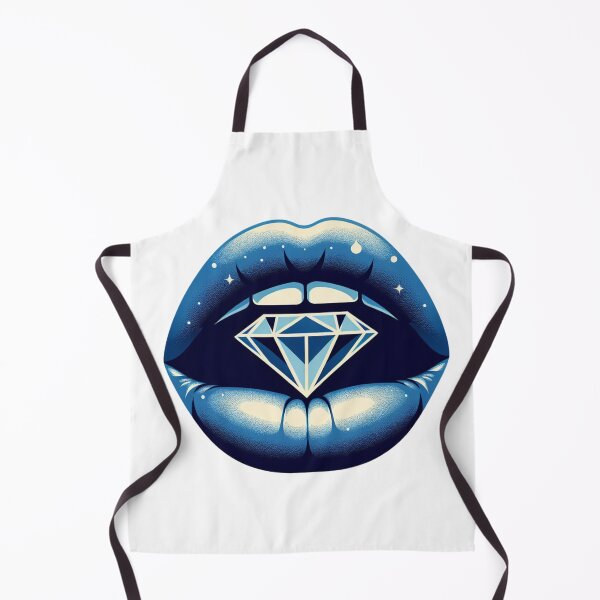 Item preview, Blue Lipstick Kiss With Diamond designed and sold by DSoriaDesign.
