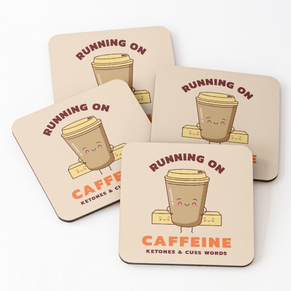 Item preview, Running On Caffeine Ketones And Cuss Words designed and sold by Fanverse Merchandise.