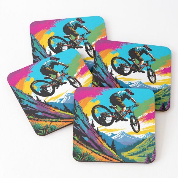 Item preview, Trail Blazer: MTB Racer Going Full Send designed and sold by GrizzlyCollective.