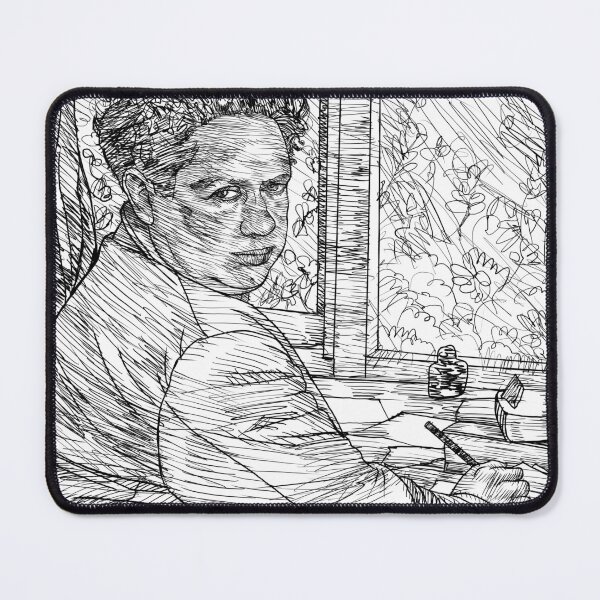 Item preview, DYLAN THOMAS - ink portrait .3 designed and sold by lautir.