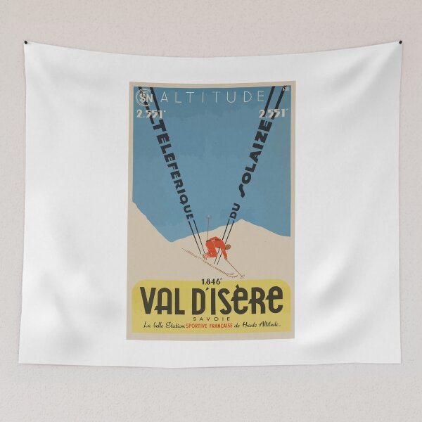 Item preview, Val D'Isere Classic Ski Poster designed and sold by Speedbirddesign.