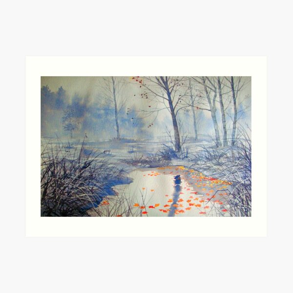 Splash of Colour on Strensall Common Art Print