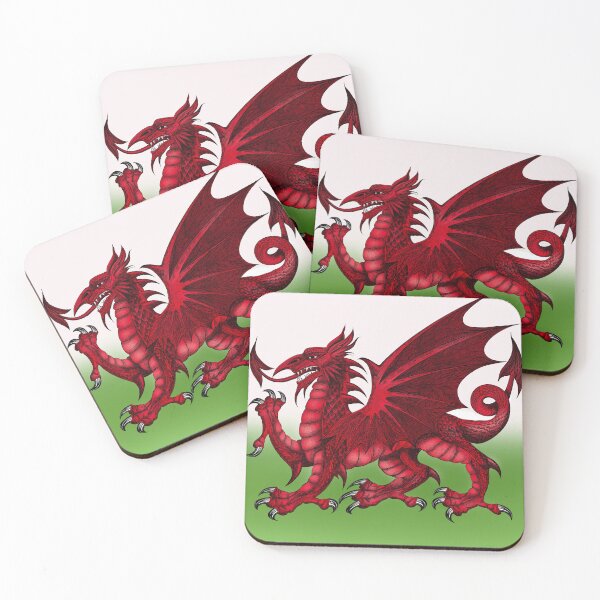 Item preview, Welsh red dragon flag designed and sold by TraceyEvansArt.