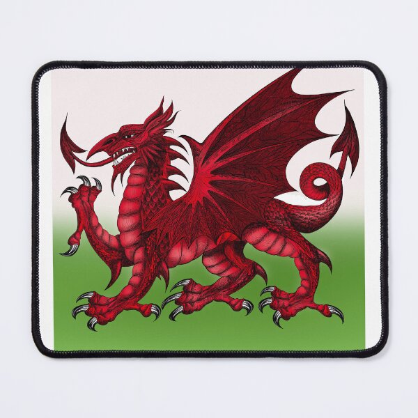 Item preview, Welsh red dragon flag designed and sold by TraceyEvansArt.
